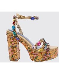 Kurt Geiger - Pom Pom Platform Sandal - Lyst