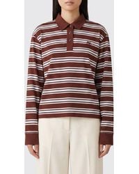 Rag & Bone - Long-Sleeved Striped Cotton Polo With Embroidered Chest Logo - Lyst