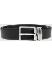 Emporio Armani - Reversible Saffiano Leather Belt - Lyst