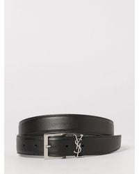 Saint Laurent - Calfskin Leather Belt - Lyst