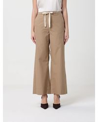 Max Mara - Cotton Wide-Leg Trousers - Lyst
