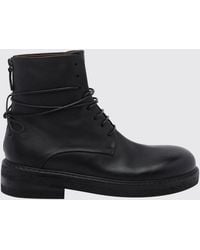 Marsèll - Bottes De Combat Parrucca En Cuir De Veau Suédé Avec Zip Arrière - Lyst