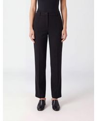 P.A.R.O.S.H. - P.A.R.O..H. Straight-Leg Stretch Virgin Wool Trousers With Belt Loops - Lyst