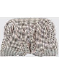 Benedetta Bruzziches - Venus Draped Crystal Mesh Mini Bag With Strap - Lyst