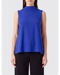 Alberta Ferretti - Viscose Top With Panel - Lyst