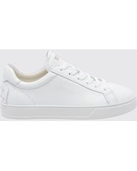 Tod's - Low-Top Smooth Calfskin Sneakers With Heel Gommini - Lyst