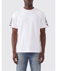 GALLERY DEPT. - Cotton T-Shirt With Contrast Logo Print On Chest And Back - Lyst