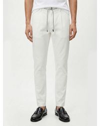 Eleventy - Cotton Blend Trousers With Drawstring - Lyst