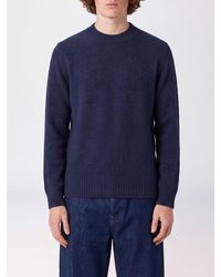 Drumohr - Crewneck Long-Sleeved Wool Blend Jumper With Ribbed Trims - Lyst
