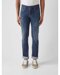Fay - Slim Fit Stretch Denim Jeans - Lyst