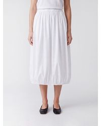 Comme des Garçons - Comme Des Gar&Ccedil	Ons Polyester Midi Balloon Skirt With Elasticated Waist - Lyst