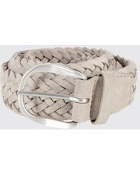 Orciani - Woven Suede Belt - Lyst