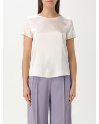Emporio Armani - Silk Short Sleeve Blouse - Lyst