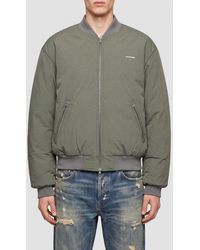 Acne Studios Recycled Down & Nylon Shell Jacket With Goat Leather ...