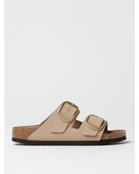 Birkenstock - Arizona Big Buckle Nubuck Sandals - Lyst