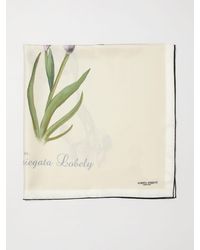 Alberta Ferretti - Silk Scarf With Floral Print - Lyst