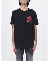 DSquared² - Cotton T-Shirt With A Contrast Logo And A Crew Neck Design - Lyst