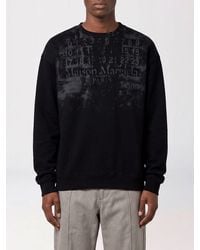 Maison Margiela - Cotton Crewneck Sweatshirt With Iconic Rear Four Stitches - Lyst