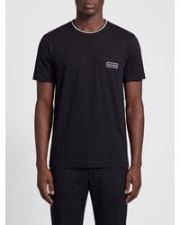 Dolce & Gabbana - Dolce &Amp Gabbana Cotton T-Shirt With Patch Pocket And Contrast Trims - Lyst