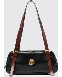 Versace - Emblème Lambskin Leather Shoulder Bag With Medusa Logo And Double Handle - Lyst