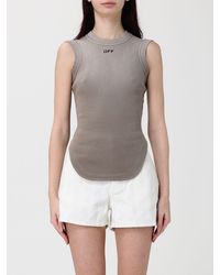 Off-White c/o Virgil Abloh - Basic Stretch Cotton Tank Top - Lyst