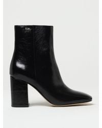 Michael Kors - Michael Perla Ankle Boots In Tumbled Leather With Monogram - Lyst