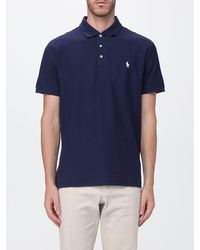 Polo Ralph Lauren - Short-Sleeve Cotton Knit Polo Shirt With Embroidered Pony Logo - Lyst