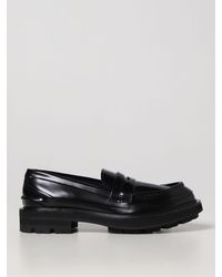 Alexander McQueen - Moccasin In Brushed Leather - Lyst
