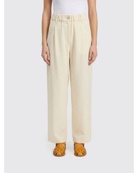 Brunello Cucinelli - Slim Fit Linen Blend Trousers - Lyst