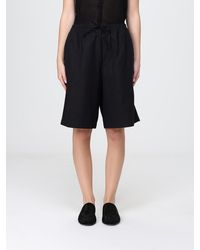DUNST - Tencel-Cotton Blend Bermuda Shorts With Elasticated Drawstring Waist - Lyst