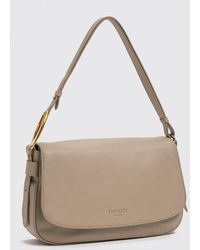 Twinset - Smooth Leather Shoulder Bag With Adjustable Handle And Magnetic Flap - Lyst