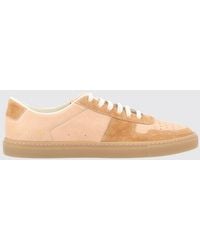 Common Projects - Two-Tone Nappa And Suede Low-Top Sneakers - Lyst