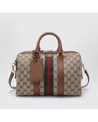 Gucci - Ophidia Gg Jacquard Monogram Canvas Top Handle Bag - Lyst