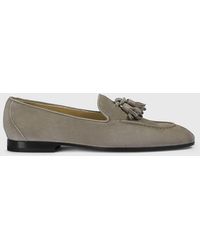 Doucal's - Suede Loafers With Tassels - Lyst