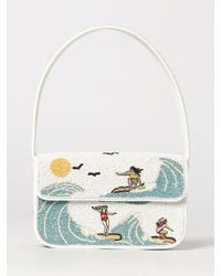 STAUD - Tommy Shoulder Bag With All-Over Beaded Graphic Embroidery - Lyst