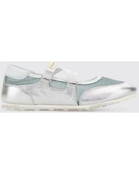 Marni - Mesh Nylon And Laminated Leather Ballerinas - Lyst