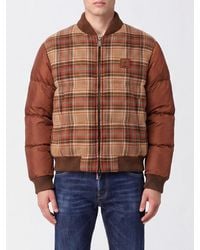 DSquared² - Padded Check Wool-Blend Bomber Jacket With Ribbed Collar - Lyst