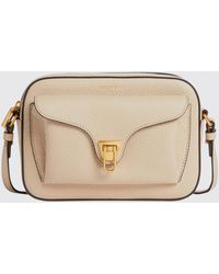 Coccinelle - Beat Mini Hammered Leather Bag - Lyst