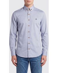 Vivienne Westwood - Slim Fit Cotton Shirt With Button-Down Collar - Lyst