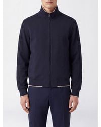 Dolce & Gabbana - Dolce &Amp Gabbana Jersey Bomber Jacket With Turtleneck Collar And Zip Closure - Lyst