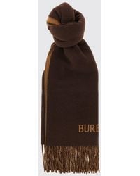 Burberry - Cashmere Scarf With Logo Print - Lyst