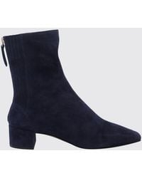 Aquazzura - Saint Honorè Suede Chelsea Boots With A Tapered Toe - Lyst