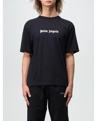 Palm Angels - Cotton T-shirt With Logo Print - Lyst