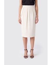 Stella McCartney - High-Waisted Crêpe Midi Pencil Skirt With Darts - Lyst