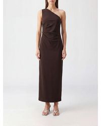 P.A.R.O.S.H. - Pingu One-Shoulder Asymmetric Sheath Midi Dress P.A.R.O.S.H - Lyst