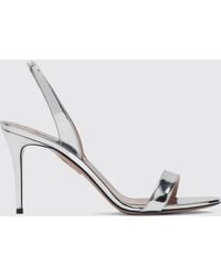 Aquazzura - Laminated Patent Leather So Nude Sandal - Lyst