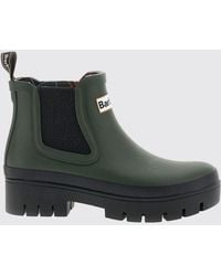 Barbour - Gummi-Chelsea-Regenstiefel Mit Kontrastlogo - Lyst