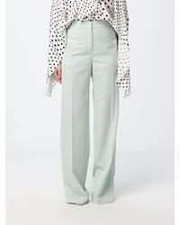 Stella McCartney - High-Waisted Wide-Leg Tailored Wool Trousers - Lyst