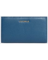 Coccinelle - Metallic Soft Hammered Leather Wallet - Lyst