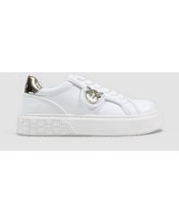 Pinko - Yoko 06 Leather Sneakers - Lyst
